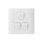 3 gang 2 way electrical wall switch and socket Saudi Arabia switch for hotel