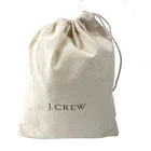 Small Custom Printed Cotton Canvas Drawstring Pouch Gift String Bags