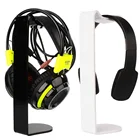 black/white acrylic headphone stand for retail, exhibition, show