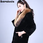 High Quality Wholesale Fashion Real Fur Rex rabbit pieces fur Ladies coat with raccoon fur collar