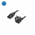 Replacement electrical stripped and tinned CEE 3 pin power plug cord to open wires