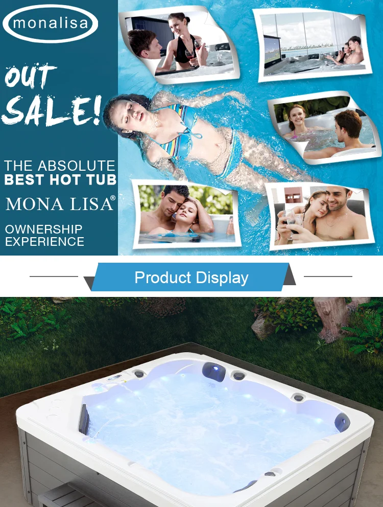 comfortable bubble 5 people hot tub spa