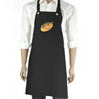 AZO free LOGO embroidery durable bib chef apron uniform