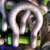 Oem Production Gary zinc plated US TYPE DROP FORGED d type shackle rigging hardware qingdao luckall supply