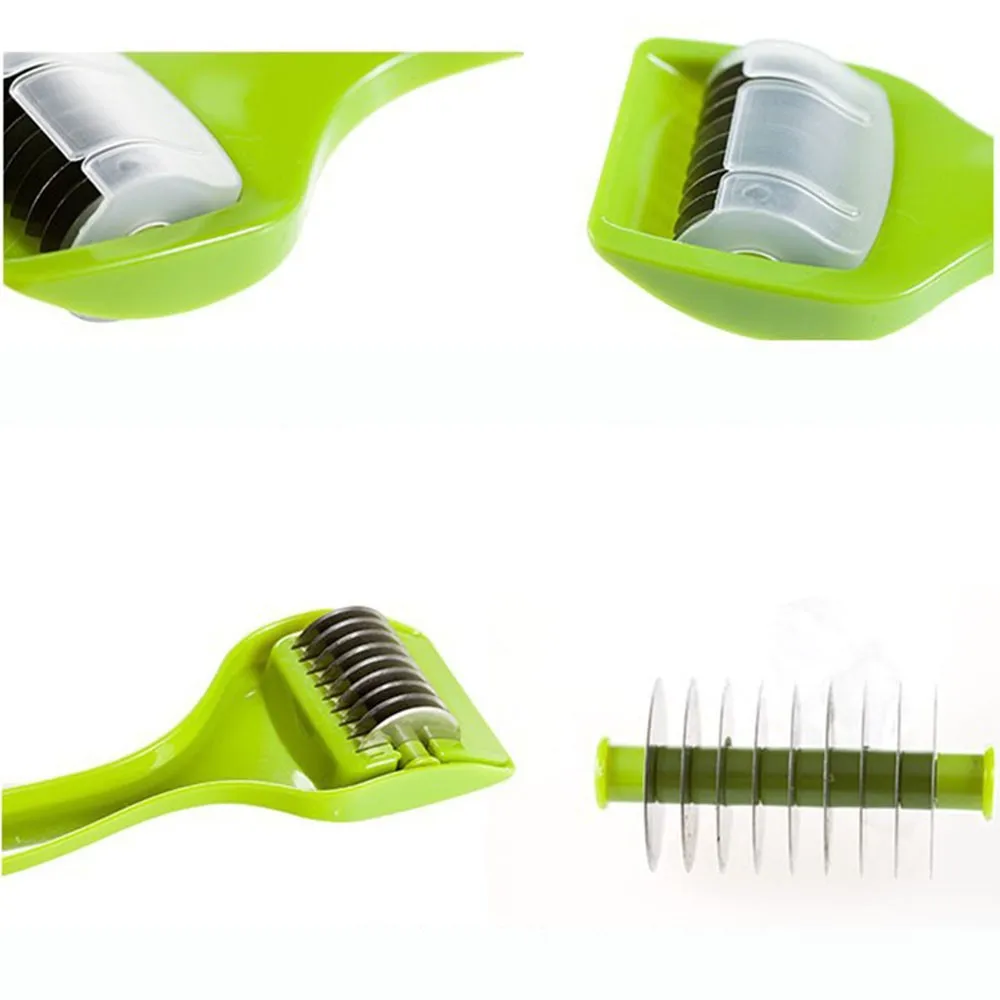 Vegetable Julienne Slicer Cutter Coriander Chopped Chopping Multi Chopper Sharp Scallion Slices Of Onion And Garlic Knife KC1130