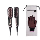 Small order mini ceramic coating double heating plate brazilian hair hair straightener nano titanium for baby
