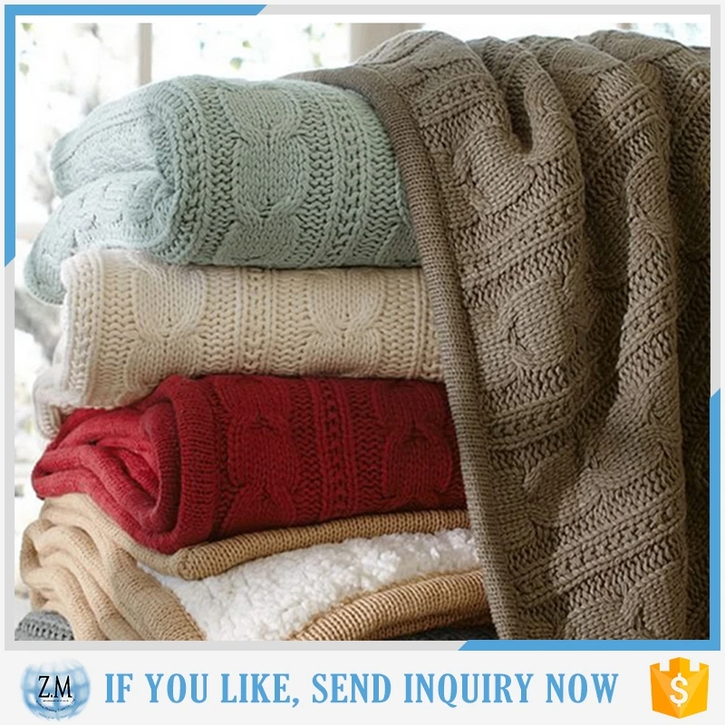 European fashion 100%polyester blanket for women