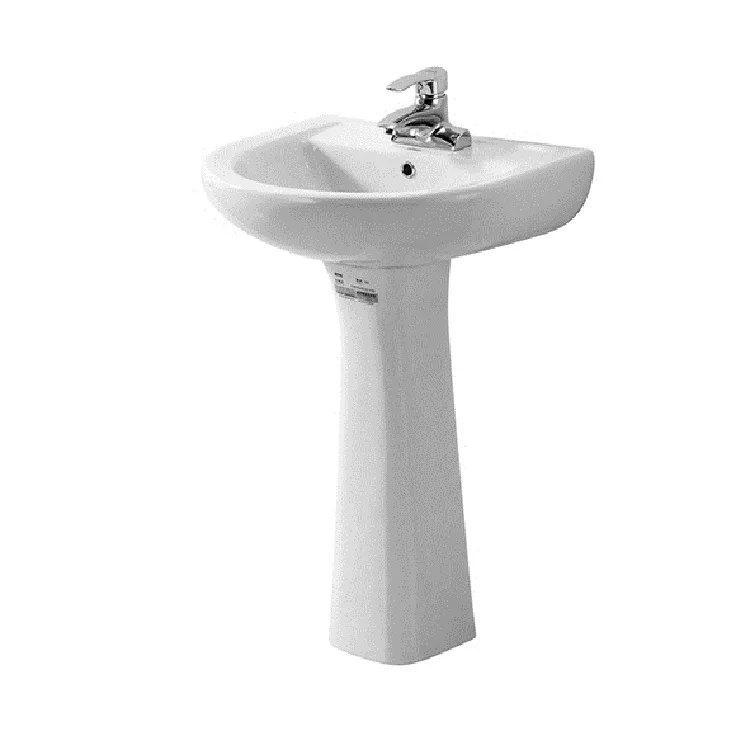 ANNWA NP07/NLZ07 New Indoor Modern Floor Standing Pedestal Bathroom Ceramic Wash Basin