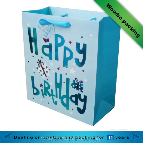 fashion promotional gift paperbag/birthday gift paper bag