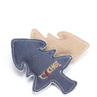Wholesale Manufacturers Pet Squeaky Chew Toys Dog Cat Linen Christmas Tree Toys