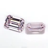 5x7mm excellent emerald cut pink color brilliant cubic zirconia cz loose gemstones for sale
