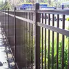 Aluminum Metal Picket Ornamental Fence / fencing panels /decorative beautiful flower metal fence