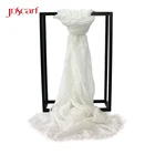 Crinkle face italian manufacturers ladies neck military scarf