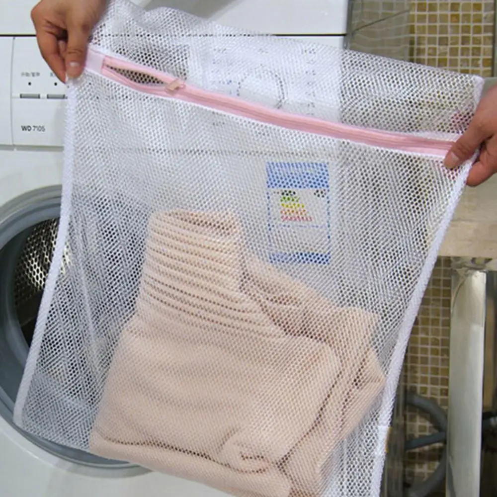 3 Sizes Zippered Mesh Laundry Wash Bags Foldable Delicates Lingerie Bra Socks Underwear Washing Machine Clothes Protection Net