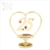 Wholesale Unique Gold Plated Crystals Wedding Anniversary Gift figurine