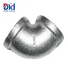 Black Pipe Fitting Cast Clamp Mech Galvanized Malleable Iron 90 Degree Elbow