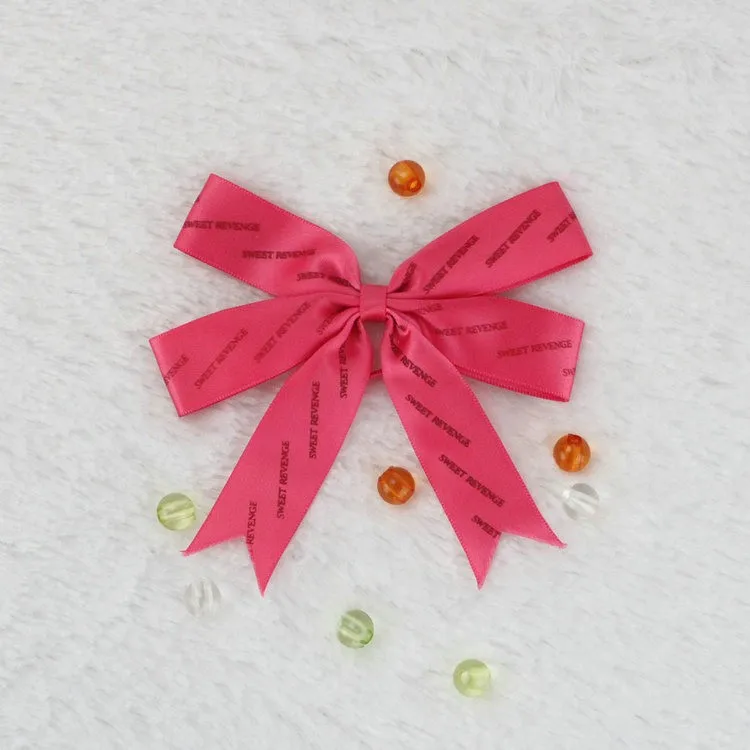 packaging  gift ribbon    pre-tied silk satin ribbon bow  with