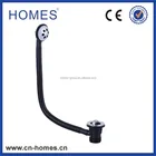 Plastic flexible pipe brass rotate drain for bathtub