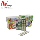 Wholesale dry milk tablet compressed candy round shape cow candy