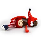 Promotional Lovely Soft Plush Stuffed Thin Fox Toy in Red