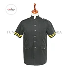 Hotel Uniform Men's Twill Fabric Security Officer Hotel Doorman Uniform Shirt With Detachable Sleeve Epaulet