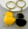 wholesale stock good price zinc alloy yellow cute chicken key chain keyring for promotional gift