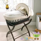 new design handmade comfortable baby wicker moses basket