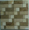 Travertine Beige Square Marble Mosaic Tile,marble flooring tiles wall tile design
