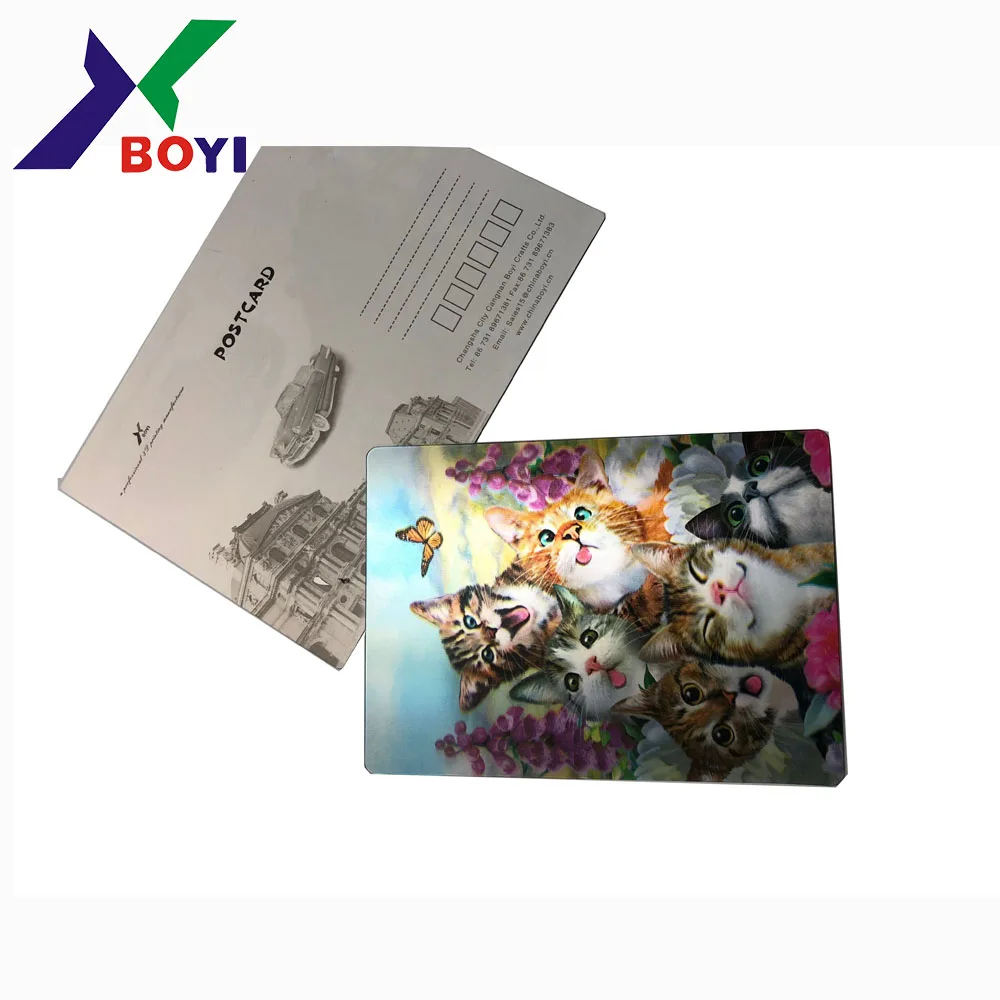 souvenir gift high quality 3d lenticular post cards