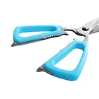 Soft Grip Multifunctional vegetable Kitchen Scissor/Shear with Nut Cracker and bottle opener