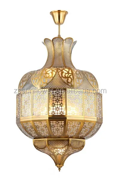 Arabian Restaurant Decoration Drop Lamp Wrought