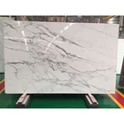 Hot sale natural stone calacatta white marble slab price