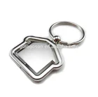 Own Factory Custom Keychain Many Designs & Shapes Custom Home Shape Key Chain