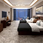 Simple European Hotel Customized Computer Desk Luggage Desk Hotel Bed Frame Combination 5 Star Hotel Bed Room Furniture Set