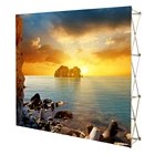 pop up tension fabric exhibition display stand