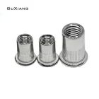 Steel Double Rivet Stainless Rivet Flat Cap Nut 304 Stainless Steel Aluminum M12 Blind Double Cap Flat Head Rivet Nut