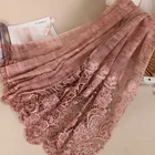 New style arrival fashion best material printed solid women cotton lace hijab scarf