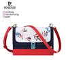 8122 Model high quality ladies shoulder bag with embroidery pattern