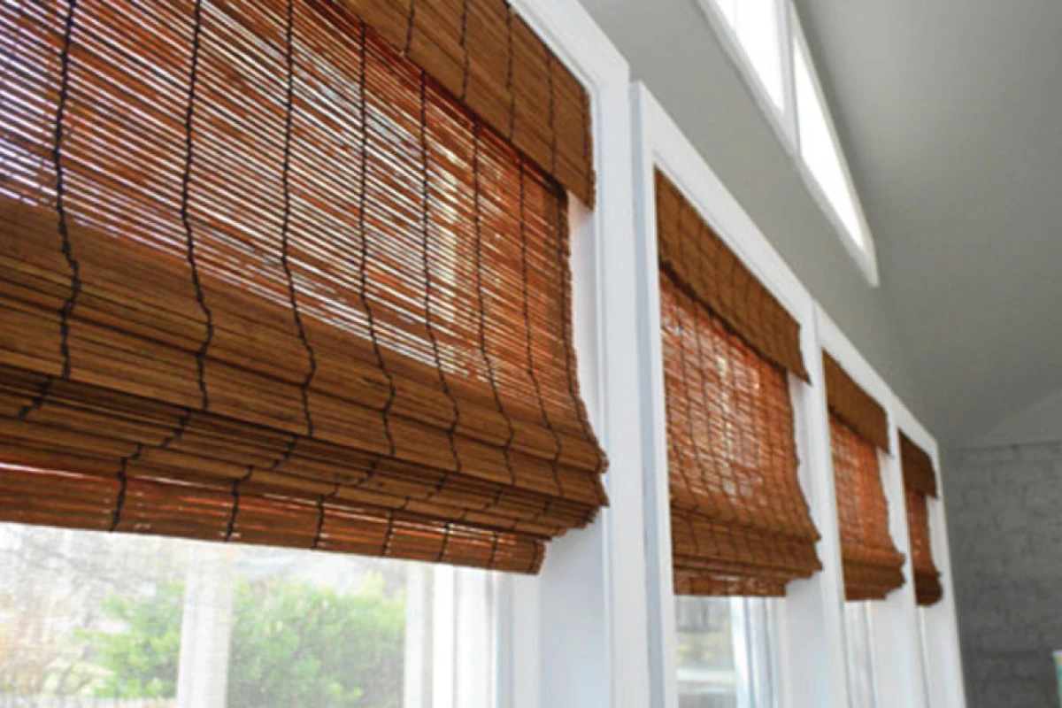 Cordless Spring Roman Bamboo Blinds With Valance Bamboo Shades Buy