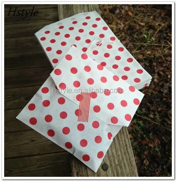 25pcs paper bag flat wedding party favor candy gift bags food
