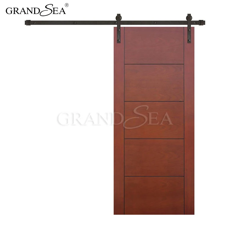 Offset buy casement french entry solid core wooden flush door for modern house