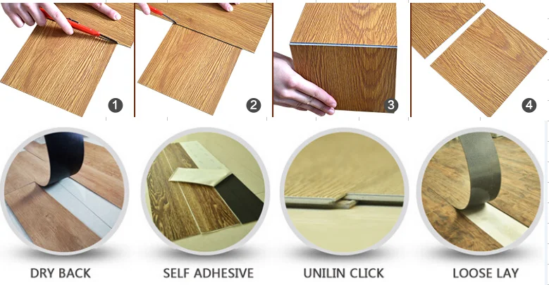 Anti-Slip Durable Waterproof Lvt Floor PVC Flooring for Home and