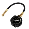 Car Tire Pressure Gauge With Hose And Chuck Glow In Dark Dial Tire Gauge With Hose