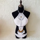 2019 hot sale summer sexy chrochet handmade knitted bikini swimwear for women