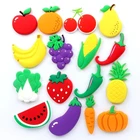 Good Quality Vegetable and Fruits Silicone Fridge Magnet for Refrigerator Home Decor