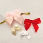 13mm white bow hat decoration bow cheap price mini ribbon bow