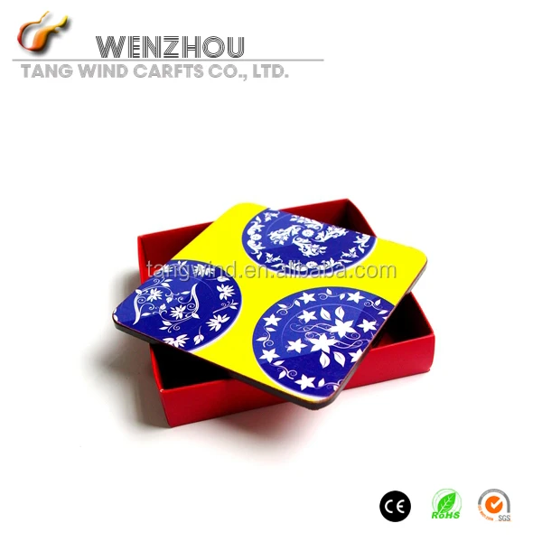 promotion coaster with gift box
