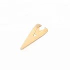 Souvenir Brass Brass Souvenir Bookmark Customized Size Souvenir Gift Fancy Hollow Triangle Shaped Brass Bookmark