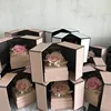 Ecuador Flower Gift packaging Valentine and Christmas luxury Rose Preserved Fresh Flower Jewellery Gift Box