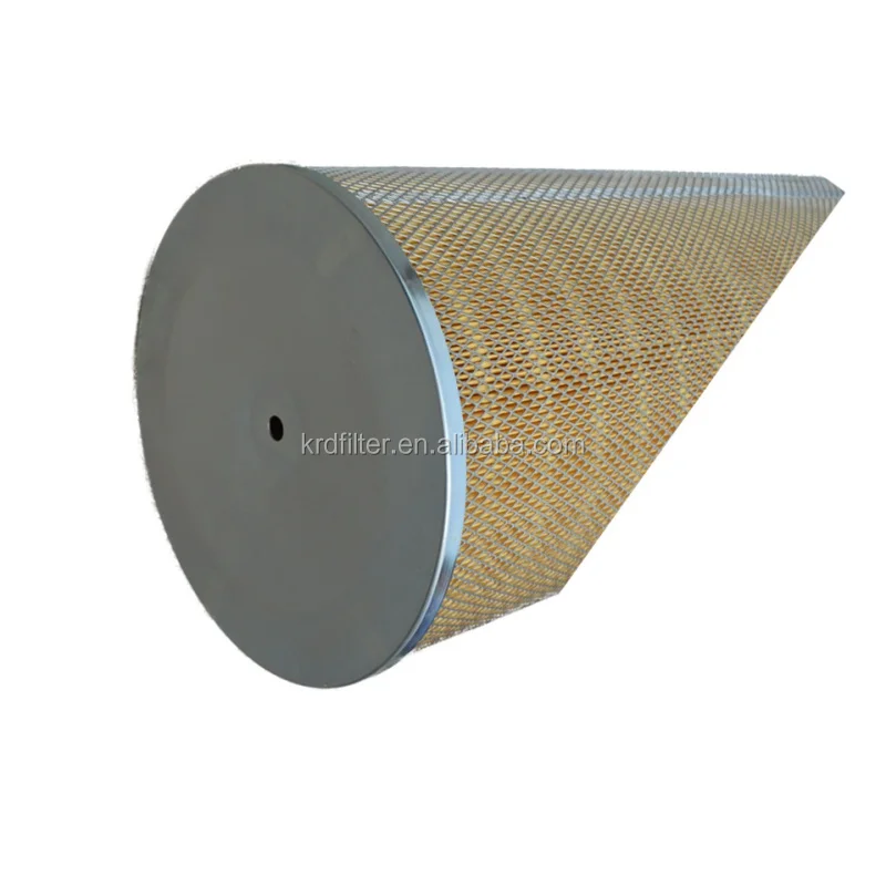 Round Hepa Air filter H14 Cylinder Cartridge for Gas Filtration